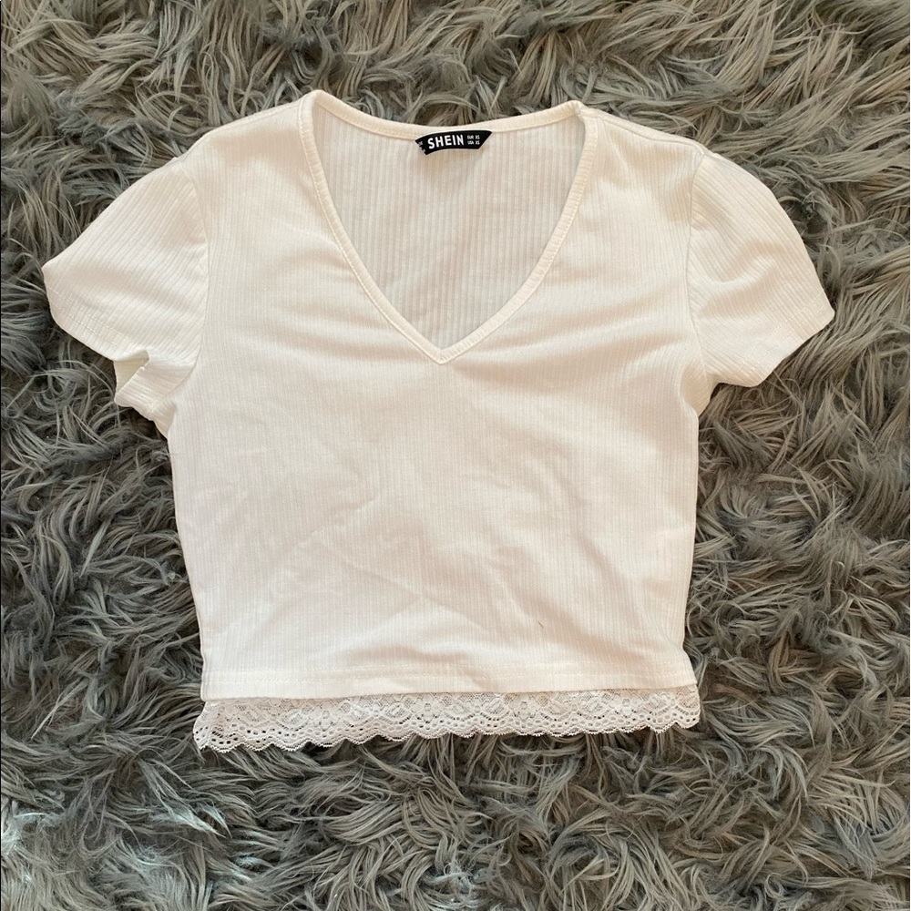 SHEIN White Crop Top Size XS
